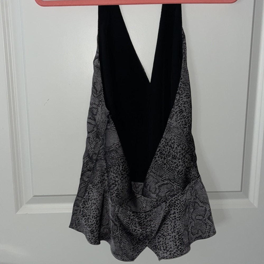 Guess Halter Open Back A Nake Print Top - image 2